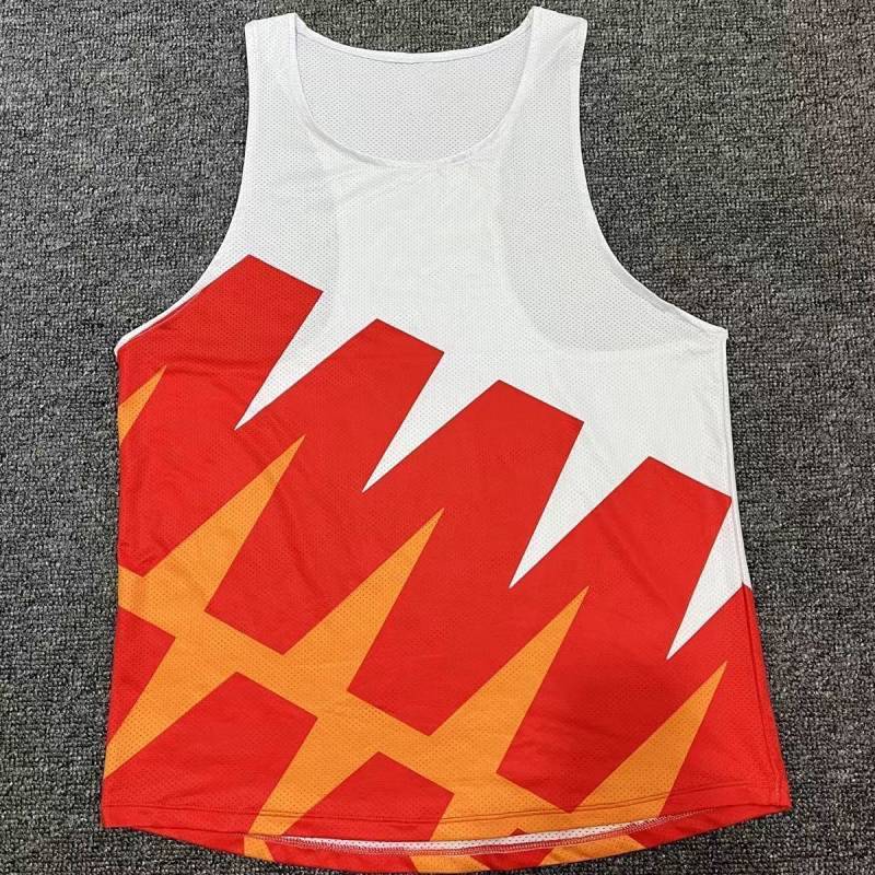 Sports Student Track and Field Vest Training Wear Hurdles Physical Examination Running Racing Suit M