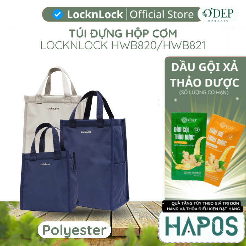 Túi đựng bộ hộp cơm LocknLock Daily Cooler, Table Mat HWB820/ HWB821 - Hàng chính hãng   - HAPOS LMK