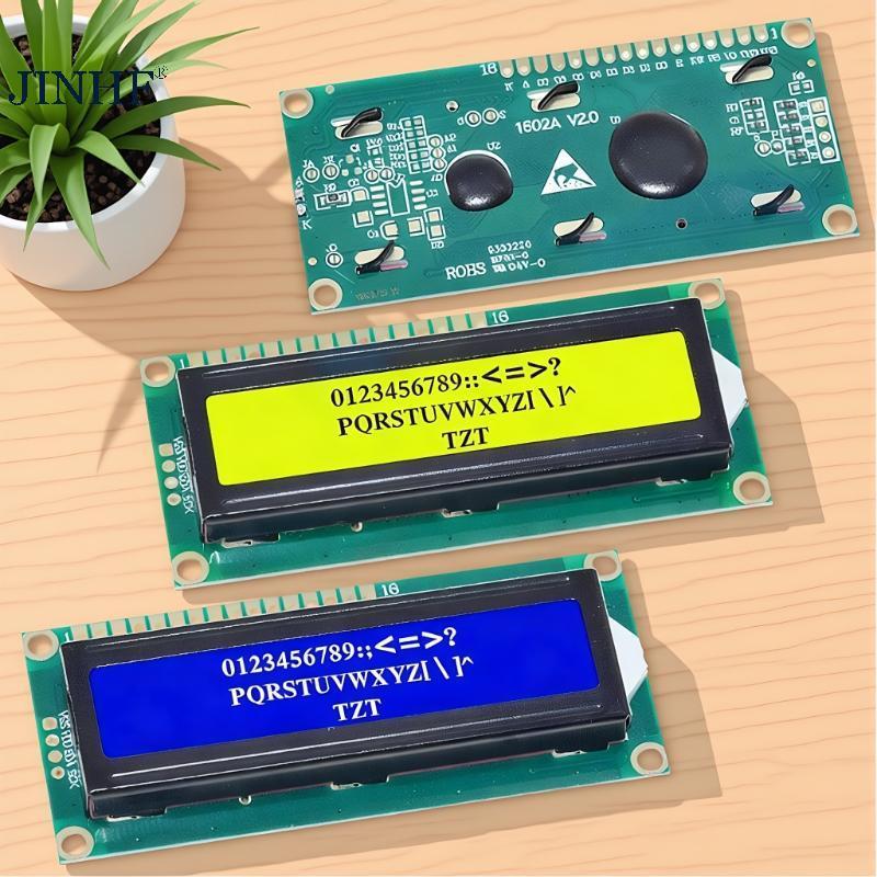JINHF 1 Cái LCD 1602 Màn Hình Xanh Dương 16x2 Nhân Vật Màn Hình LCD Mô Đun DIY Phụ Kiện LCD1602 Mô Đ