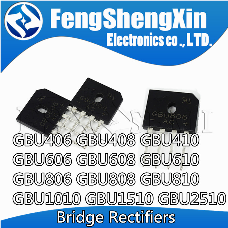 10 Cái / lốc GBU406 GBU408 GBU410 GBU606 GBU608 GBU610 GBU806 GBU808 GBU810 GBU1010 GBU1510 GBU2510 