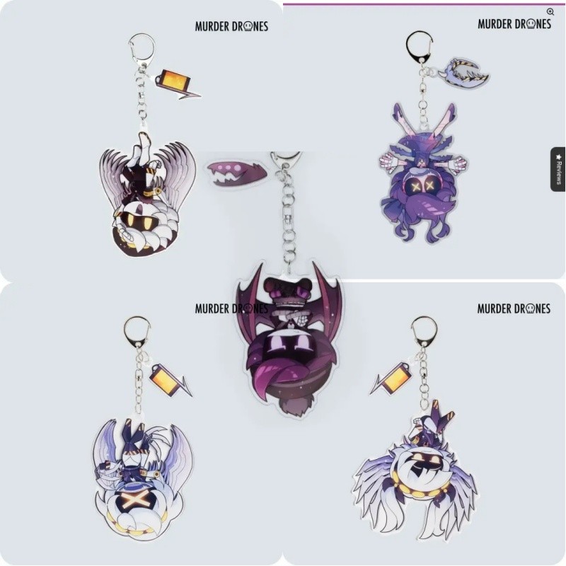HOT Game Murder Drones Anime Phone Chain Metal Acrylic Cellphone Chain For Phone