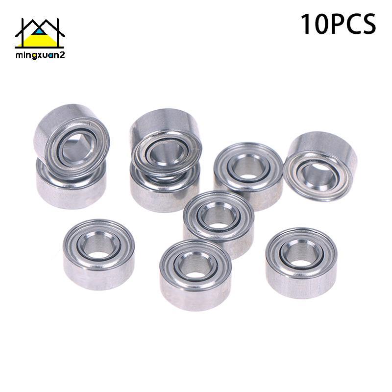 Mingxuan2 10 chiếc 683ZZ 3 * 7 * 3 Mm Vòng bi thu nhỏ Thép Chrome 683 ZZ 2Z 683Z Lỗ khoan bên trong 