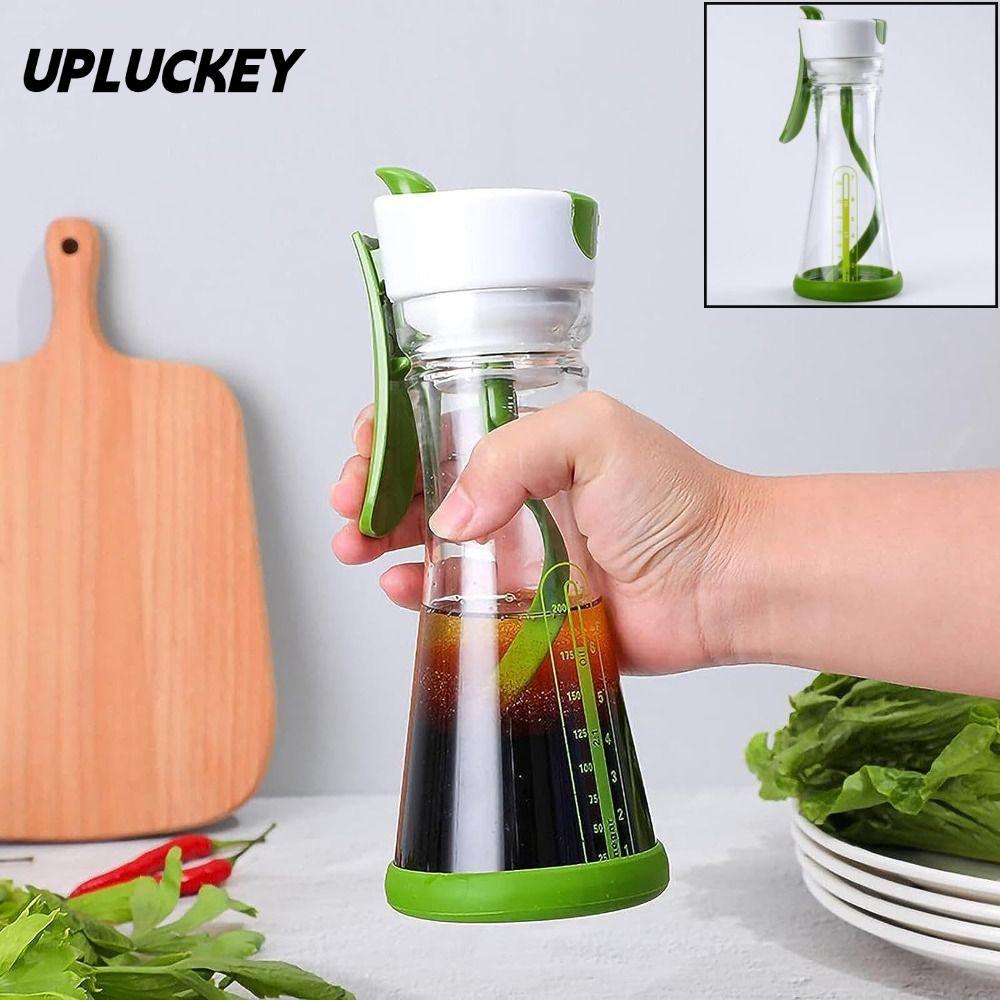 UPLUCKEY Salad Dressing Mixer Chai, Hộp đựng nước trái cây Máy xay sinh tố có tỷ lệ Salad Dressing S