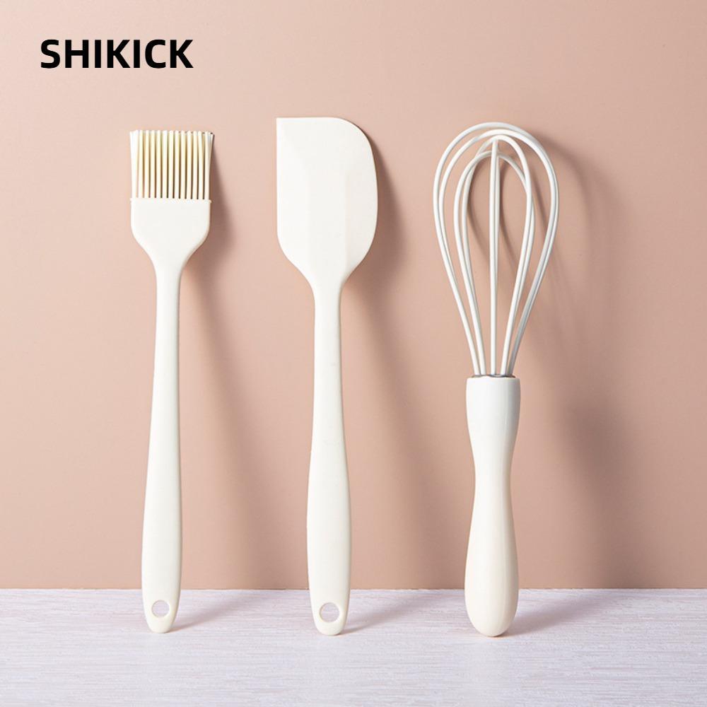 SHIKICK Tiện ích nhà bếp SHIKICK, Thiết kế tiện dụng Dụng cụ nấu ăn màu trắng, Thiết kế lỗ treo chịu