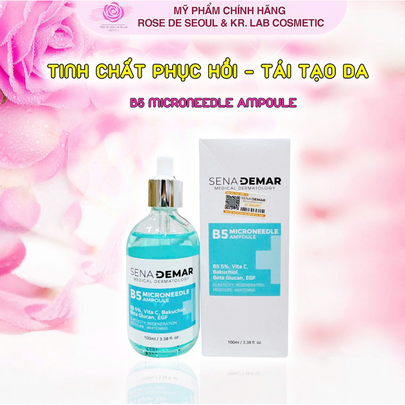 Serum B5 sena demar b5 microneedle ampoule giúp dưỡng ẩm, giảm nhăn, 50ml/100ml - hạn 2028 serum b5 