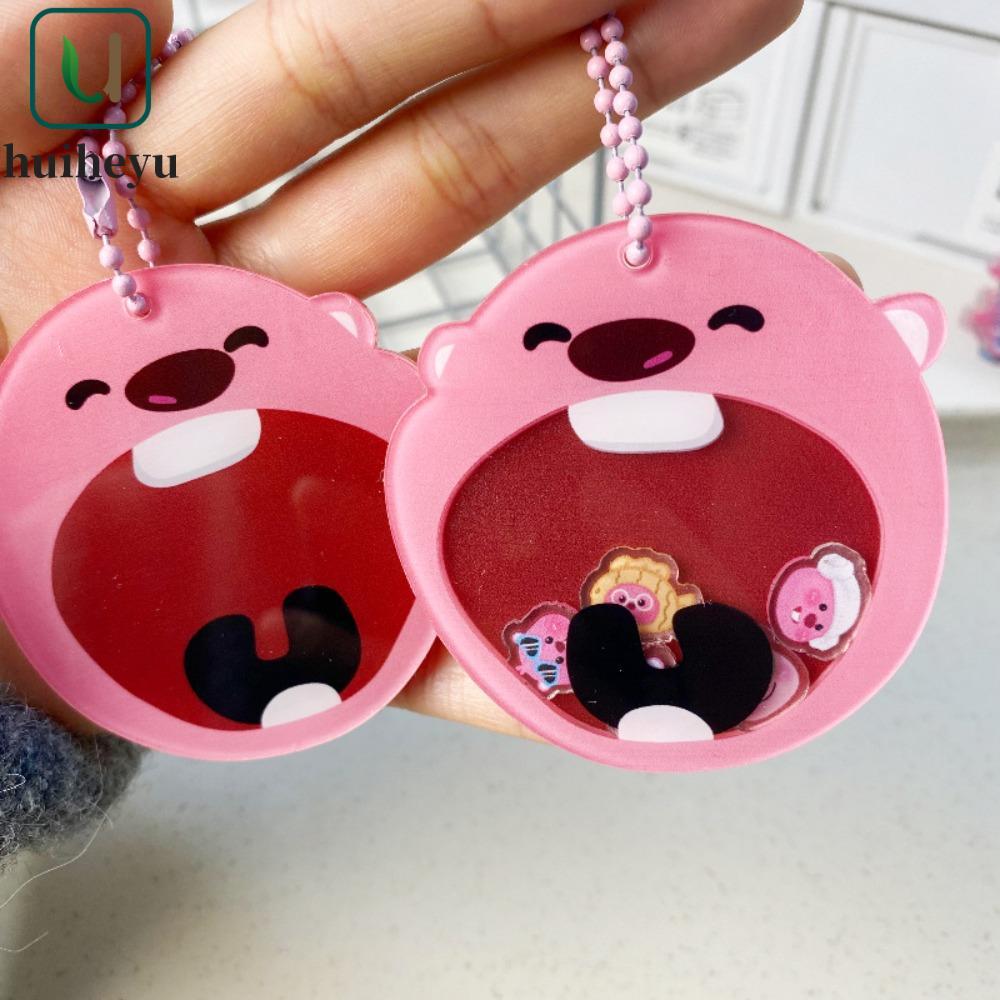 Mặt dây chuyền móc khóa ZENIHGEM Loopy, Lắc nhạc Đồ chơi bập bênh Beaver Acrylic Móc khóa, Móc khóa 