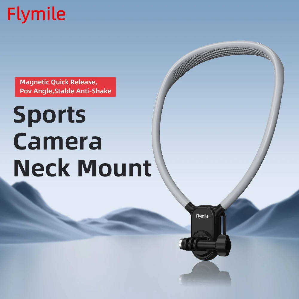 Giá đỡ gắn cổ Flymile cho DJI Action 5 Pro / Osmo 360 / Insta360 Ace Pro 2 / Gopro 13 12 Phụ kiện Ca