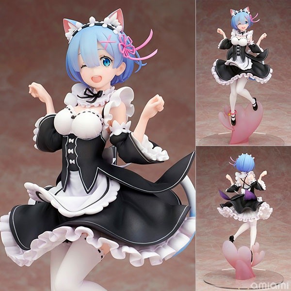 FULL BOX 23cm có video [ hỏa tốc hcm ] Mô hình rem Cat Ear Ver - Re ZERO anime waifu