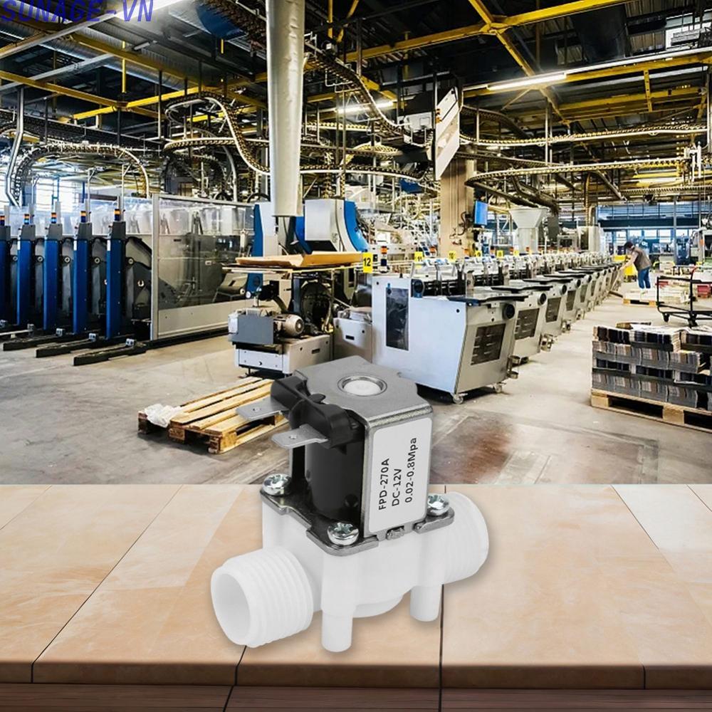 【SUNAGE】12V Solenoid Valve 0.02-0.8 MPA Nominal Pressure Waterproof Insulation【HOT Fashion】