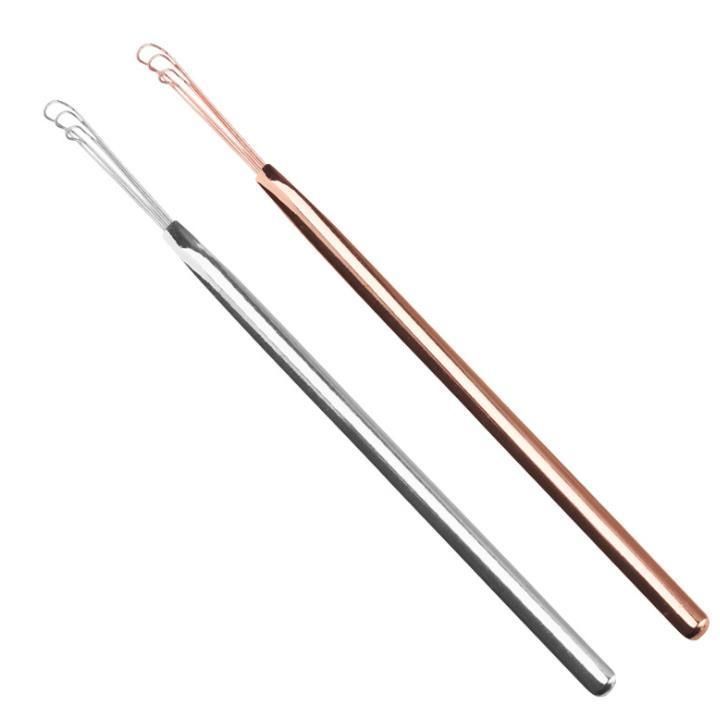 Spot Goods#Made in Japan LEBEN Stainless Steel Three-in-One Ear Pick Ear Cleaning Tool Ear Wax Remov