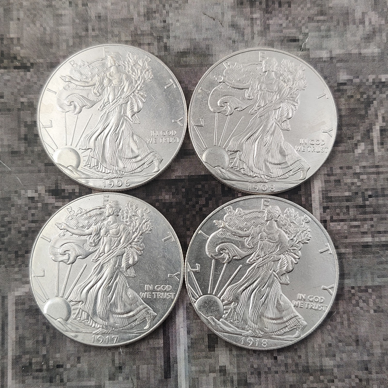 Tất cả các loại năm Số và hoa văn Đồng xu kỷ niệm Huy chương kỷ niệm Tượng tự do Mỹ có thể thổi đô l