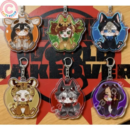 Móc khoá acrylic Anime GACHIAKUTA (Rudo, Enjin, Zanka, Riyo, Jabber)  – móc treo, móc chìa khoá - ch