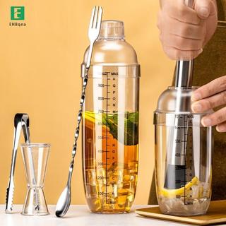 [EHB-t] Bộ bình lắc cocktail 3 / 5 / 7 Bộ bình lắc cocktail và bộ đo Jigger Đồ uống hỗn hợp Dụng cụ lắc tay để pha chế và quán Bar tại nhà mới