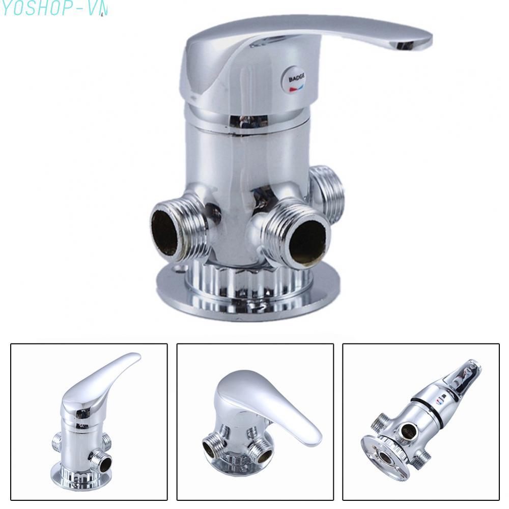 [Ysp]3 Way Angle Valve Mixer for Bathroom For Shower Head Water Diverter Switch Alloy