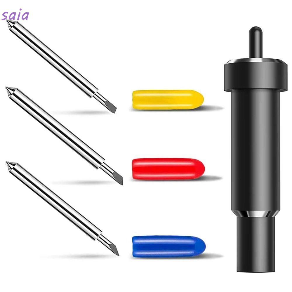 Lưỡi cắt sâu SAIA, Thay thế 30 45 Lưỡi vẽ 60 độ, Giá đỡ lưỡi dao kim loại mịn cho Cricut Explore 3 /