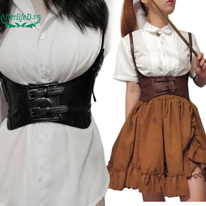 Corset underbust nữ da mềm mại, thắt lưng rộng