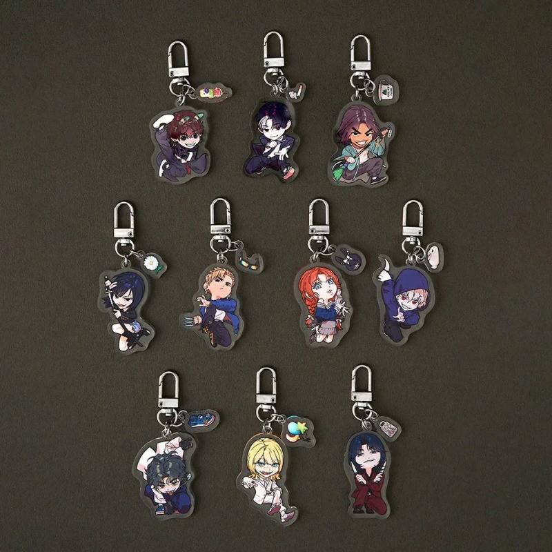 Killer Peter KeyChain Nữ Yuna Móc Chìa Khóa Cho Nam Nathanaël Móc Khóa Acrylic Móc Khóa Đảng Mặt Dây