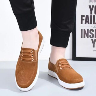 Chống Trơn Trượt Chống Mài Mòn Bò Tendon Đế Cũ Bắc Kinh Giày Vải Nam Thoáng Khí Chống Trơn Trượt Nam