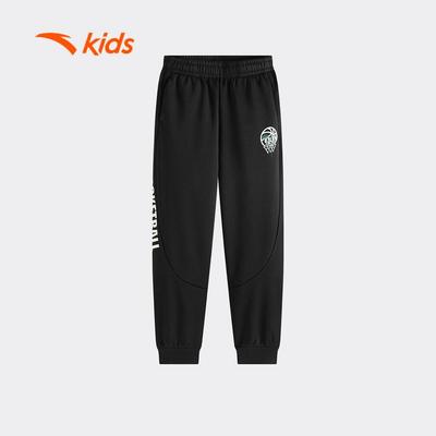 ANTA Kids Quần Jogger Thể Thao Bé Trai Lót Nỉ, Dáng Dài Giữ Ấm, Phong Cách Thể Thao Thoải Mái 352541737U
