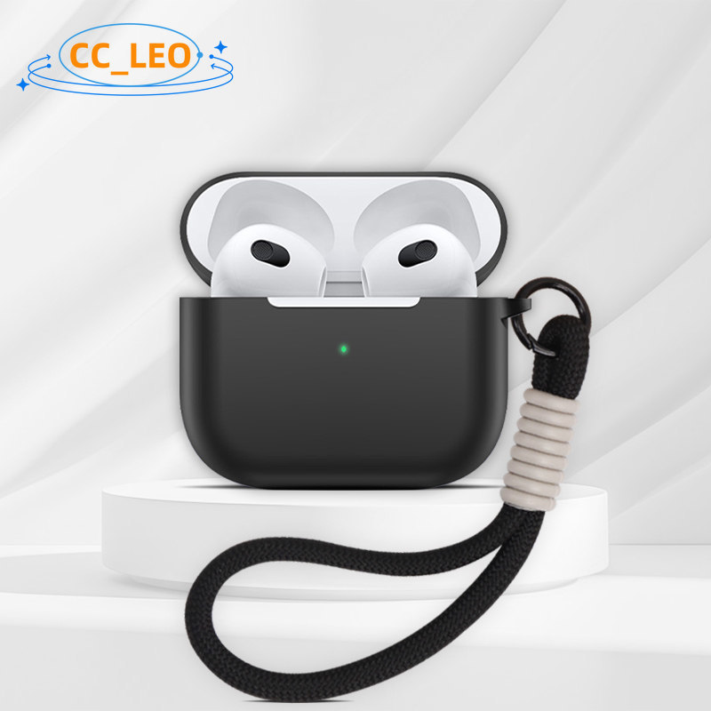 Ốp Lưng Cho AirPods 4 Dây Dễ Thương Mặt Dây Có Móc AirPods 4 ANC Silicon Mềm Thích Hợp Cho AirPods 4