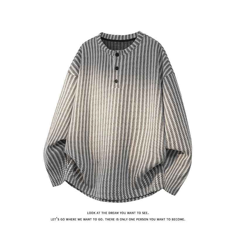 Áo Nam Crow's Bone Pattern cổ áo, phù hợp thời trang thu đông