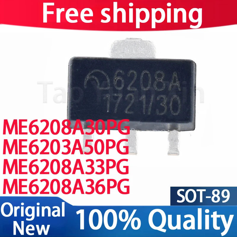 5 CÁI ME6208A30PG 6208A ME6203A50PG 6203A ME6208A33PG ME6208A36PG SOT-89 Chipset
