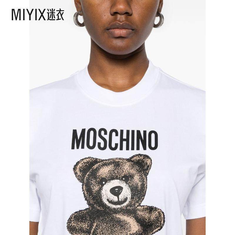 Áo thun nữ ngắn tay Moschino Moschino Quần áo Mini thời trang