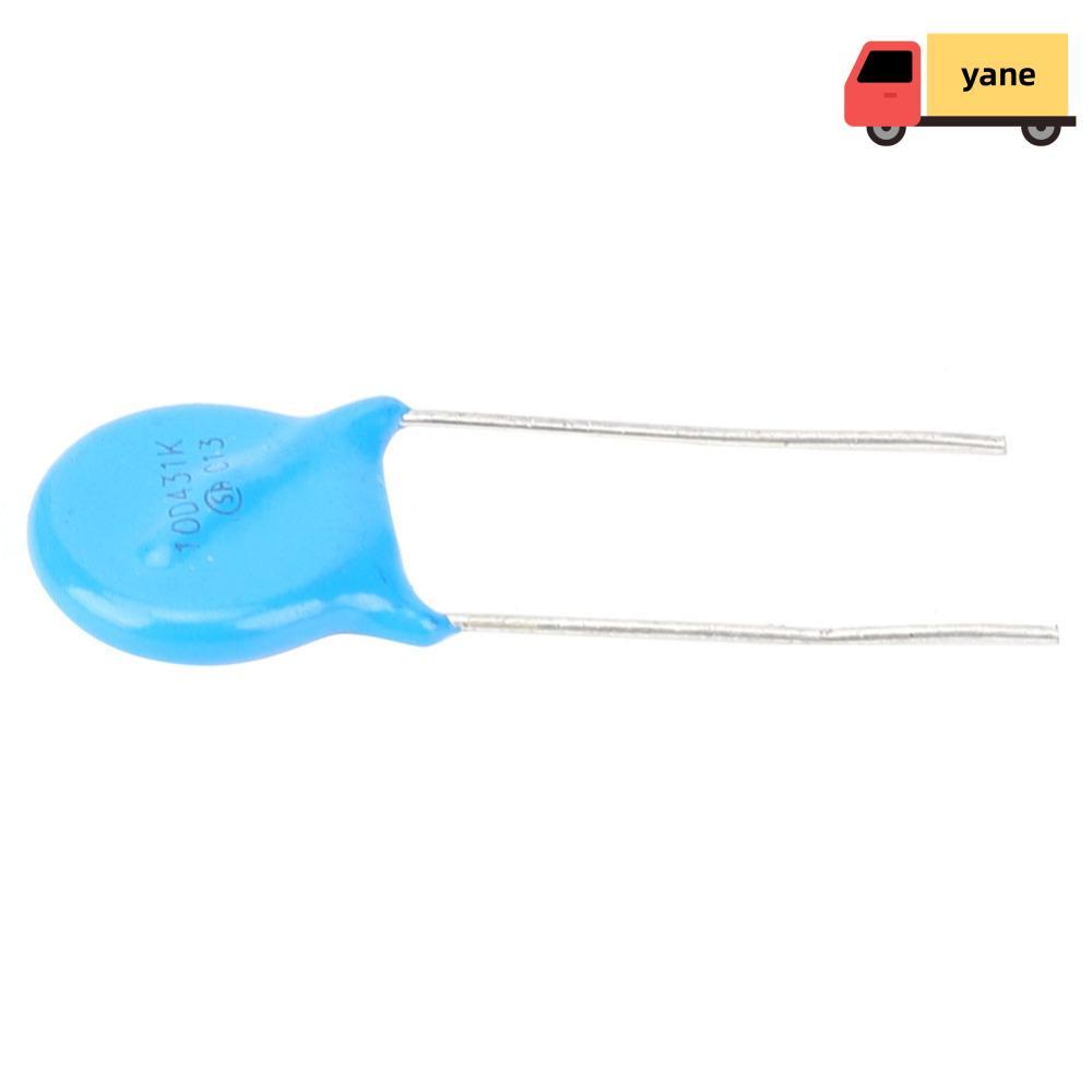 YANE 50 CÁI Linh kiện điện tử, 430V Xếp hạng Đường kính 10mm 10D431K Varistor, Thân nhỏ Loại nội tuy