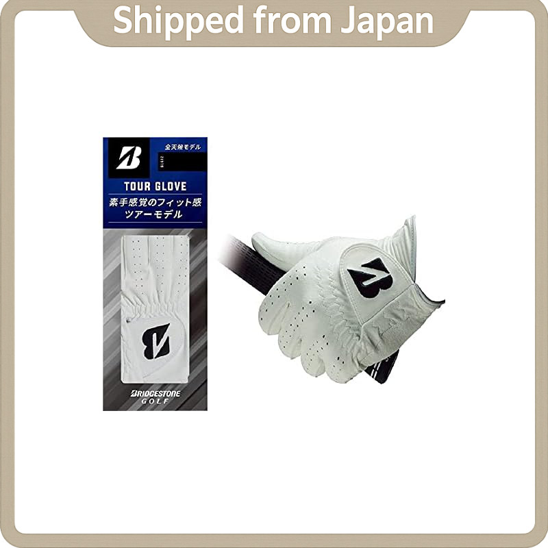 BRIDGESTONE TOUR GLOVE GLG12 Men's Golf Glove - Black 25cm