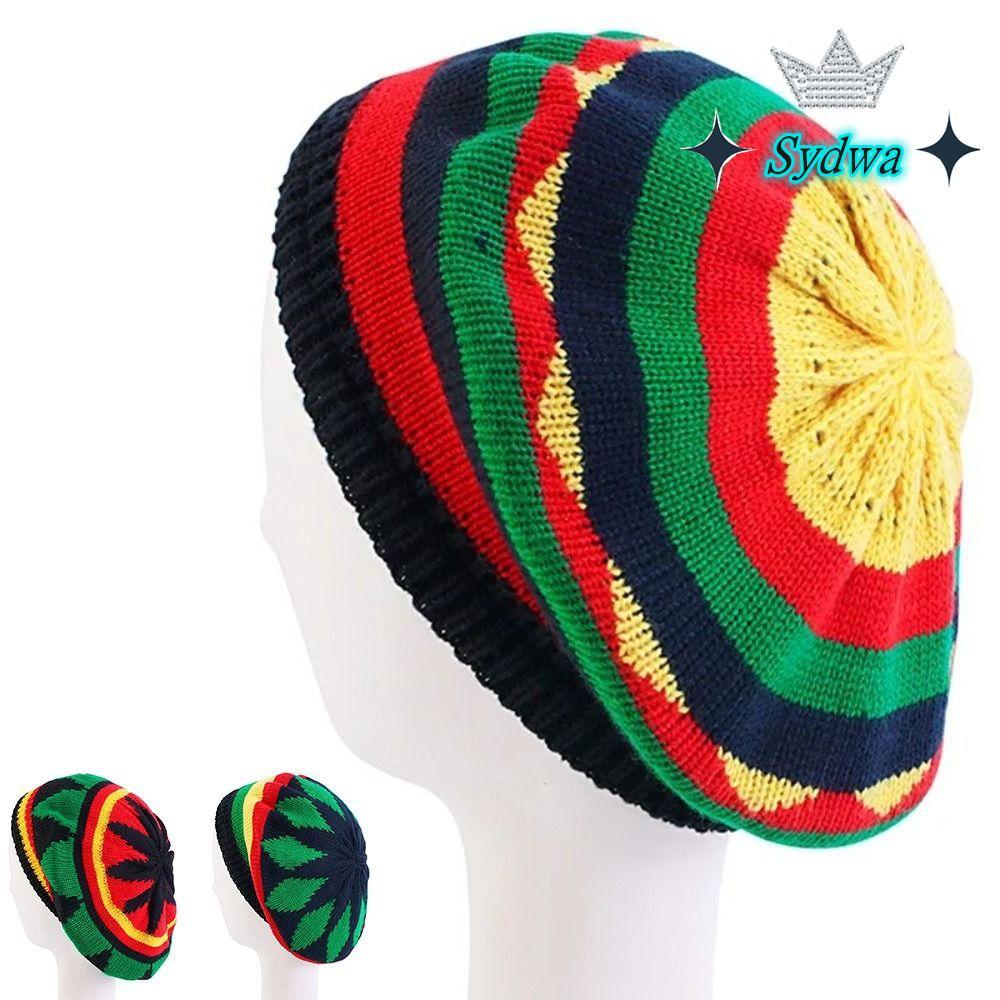 Sydwa Beanie Len Dệt Kim, Mềm Mại Ấm Áp Phong Cách Jamaican