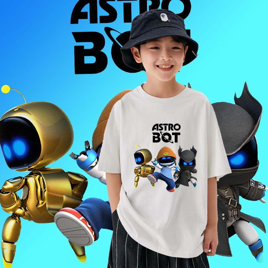 áo cotton giá, Bot PS5-Astro, bé, unisex, hợp lý, dành
