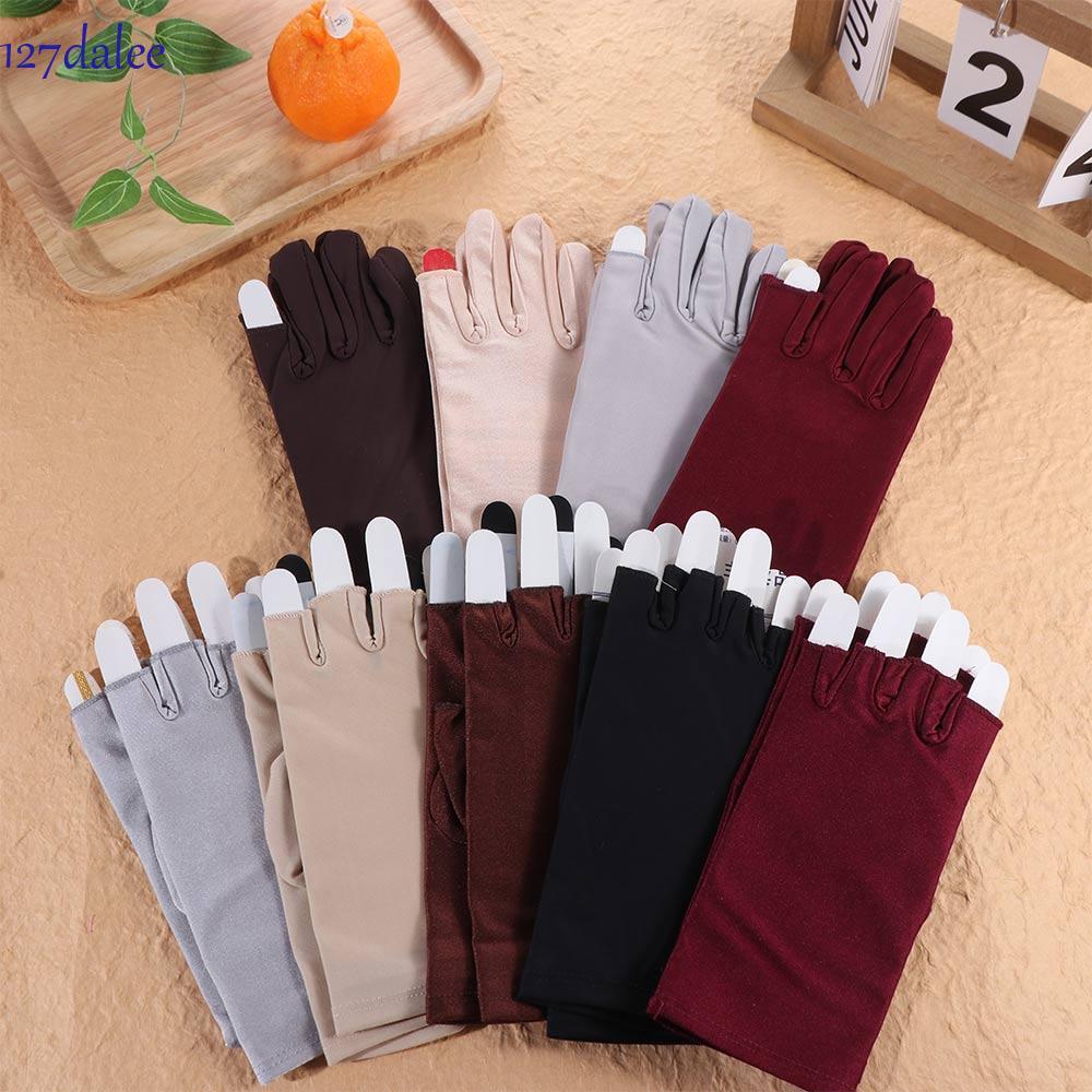 Găng Tay Lụa Mỏng DaLee - Spandex, Chống Nắng và Lái Xe