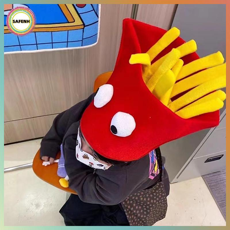 SAFENH Burger Fries Mũ Sáng Tạo Mũ Dễ Thương Quà Tặng VN