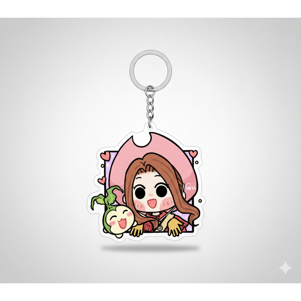 Cute Digimon Adventure character keychain