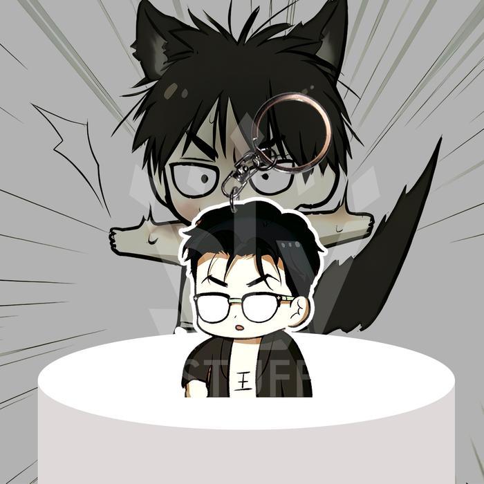 Gantungan Kunci / Gantungan HP Manhwa Chibi Jinx - Joo Jaekyung - Ganci Akrilik - Keychain - Jaekyun