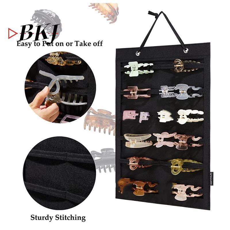 [KJ] Túi đựng đồ treo tường đa năng Phụ nữ Kẹp tóc Phụ kiện tóc Giá đỡ sức chứa lớn Giá đỡ trang sức