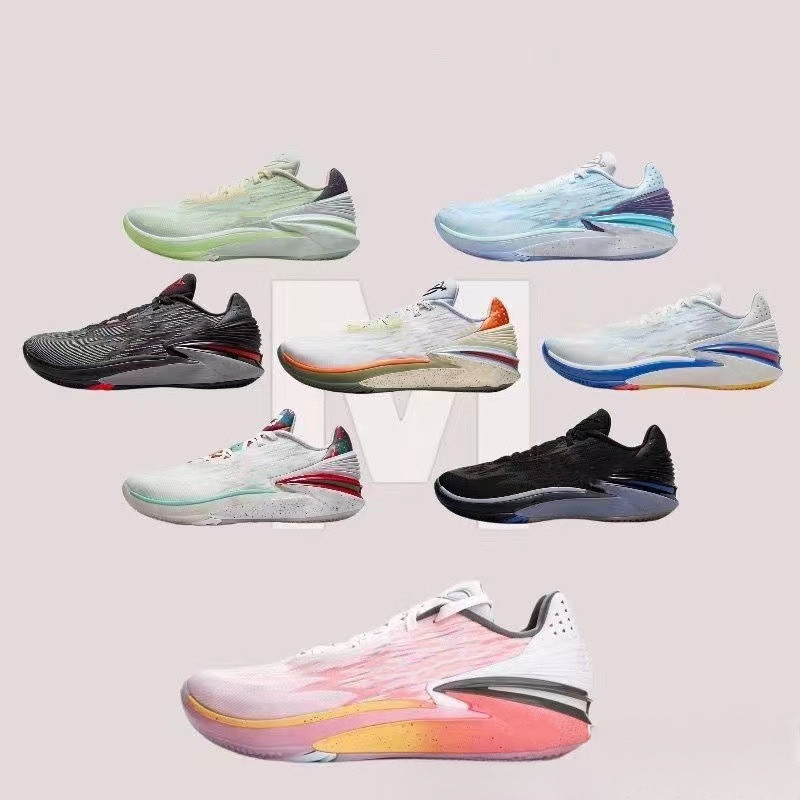 Giày bóng rổ nam trắng GT Cut2, chống trượt và thoáng khí, phù hợp cho học sinh.