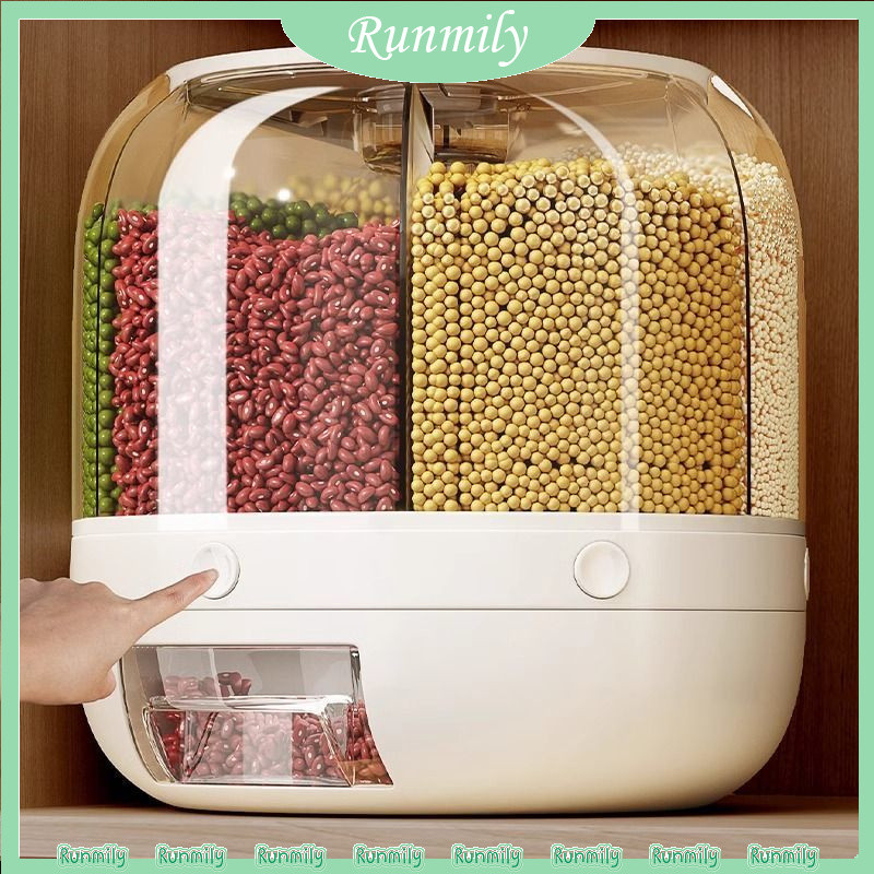 Hộp đựng gạo kín gia đình cho ngũ cốc, Hộp bảo quản thực phẩm chống côn trùng và chống ẩm, Hộp đựng thực phẩm cao cấp