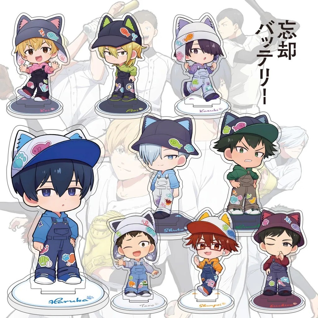 Standee Anime Oblivion Battery Bōkyaku Battery mô hình mica nhân vật Haruka Kei Shunpei Aoi trang tr