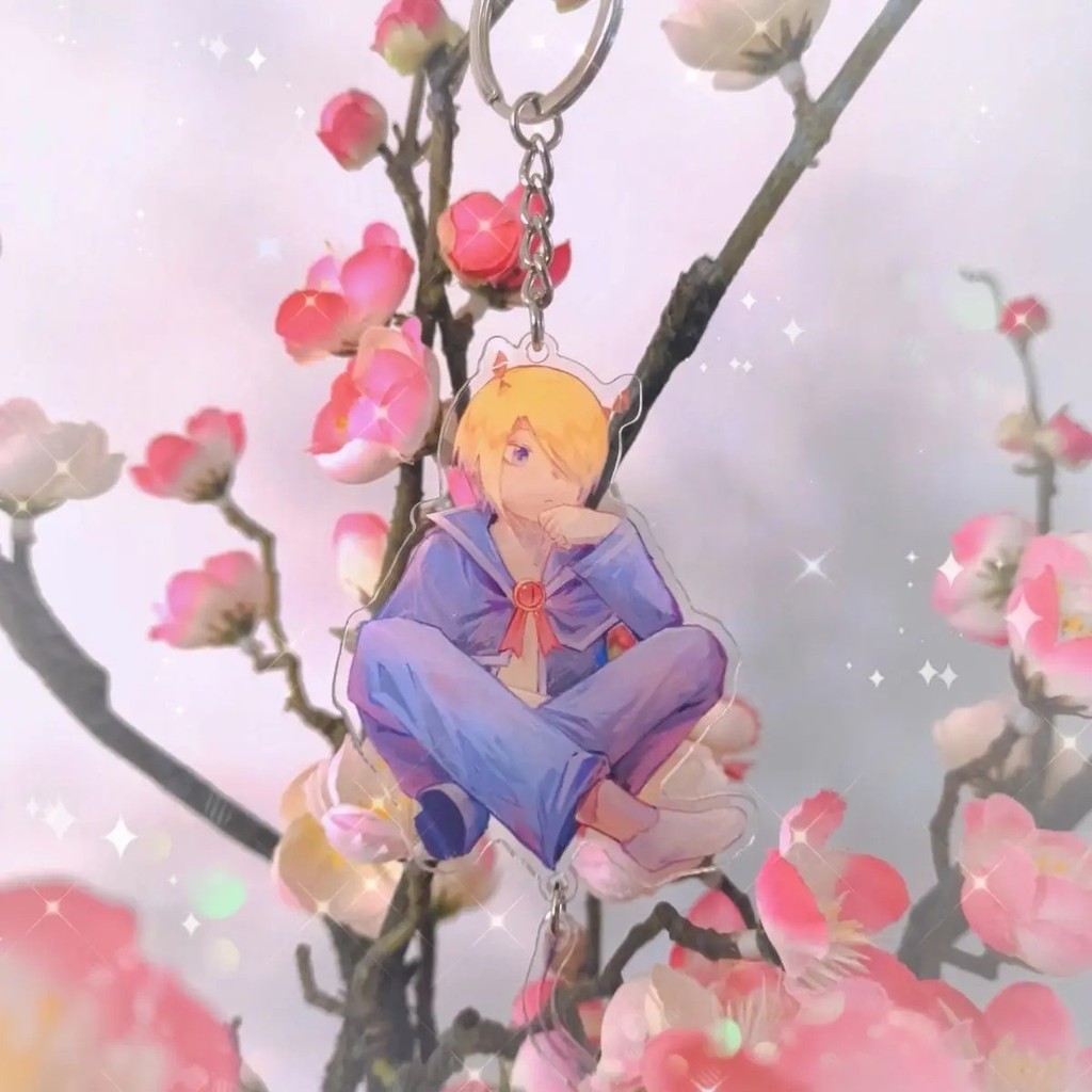 Móc khóa Anime Shax Lied Mairimashita Iruma-kun Vào Học Đi Iruma Kun Acrylic trong suốt trang trí cặ