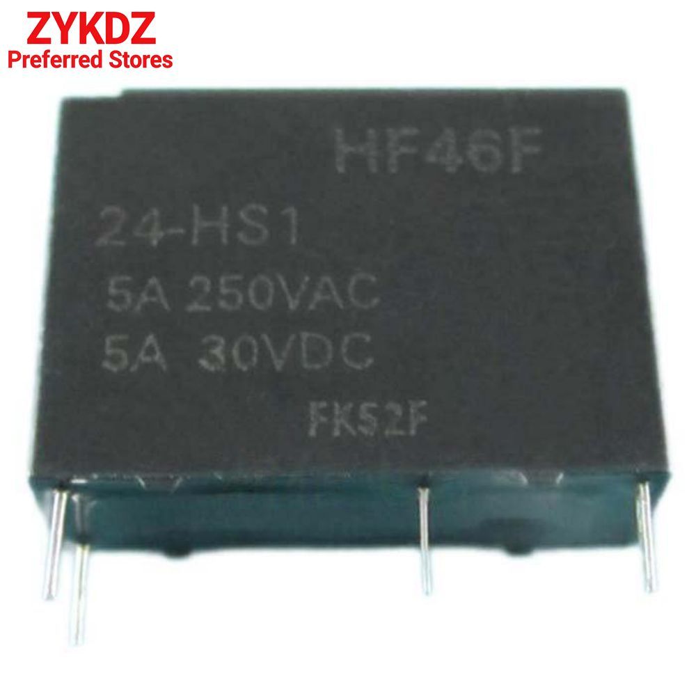 5 cái / lốc HF46F-24-HS1 Rơle hoàn toàn mới