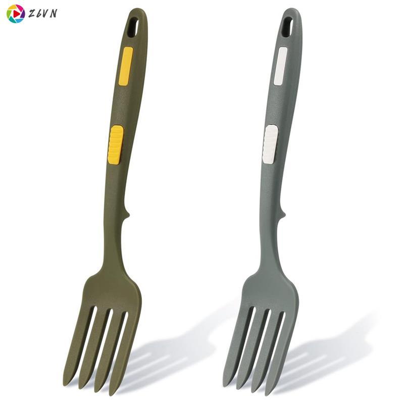 2 Miếng Silicon Linh Hoạt Dĩa Silicon Nấu Ăn Nĩa Chịu Nhiệt Đa Năng Chống Dính Trộn Dĩa Để Nấu Ăn