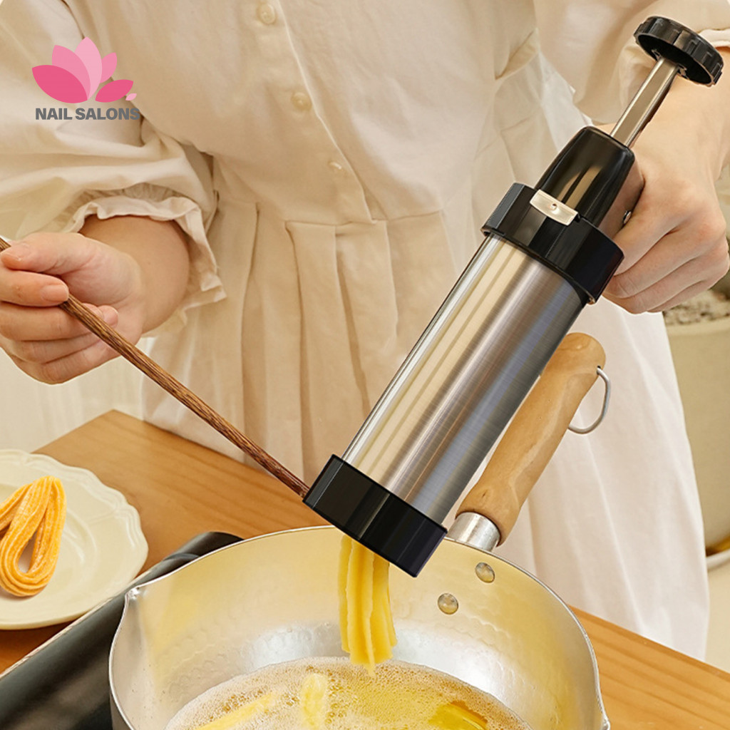 {Bakilili} Máy làm Churros Dụng cụ ép Churros Máy làm Churro Máy làm bằng thép không gỉ có đầu ống T