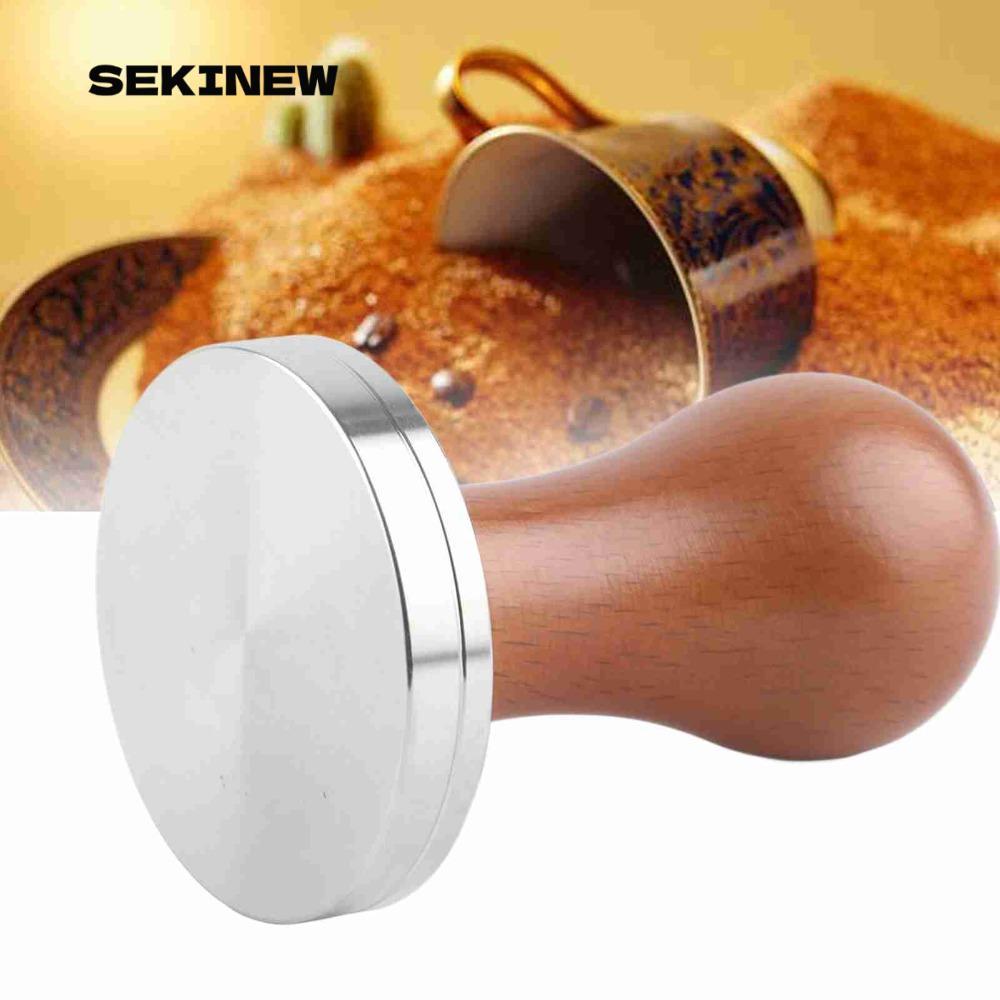 SEKINEW Espresso Tamper, Đế thép không gỉ Tay cầm tiện dụng Cà phê Tamper, Dụng cụ Barista chuyên ng