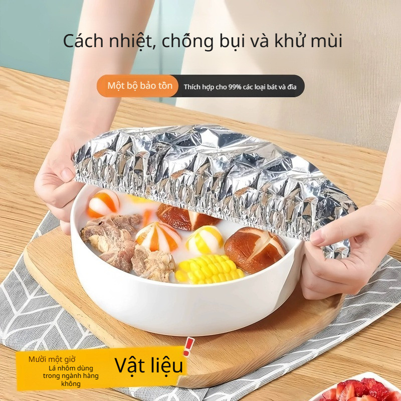 【Food-Grade Safe/Keep Warm 5+ Hours】Multi-Purpose Meal Insulator Cover Heat-Resistant Aluminum Foil 