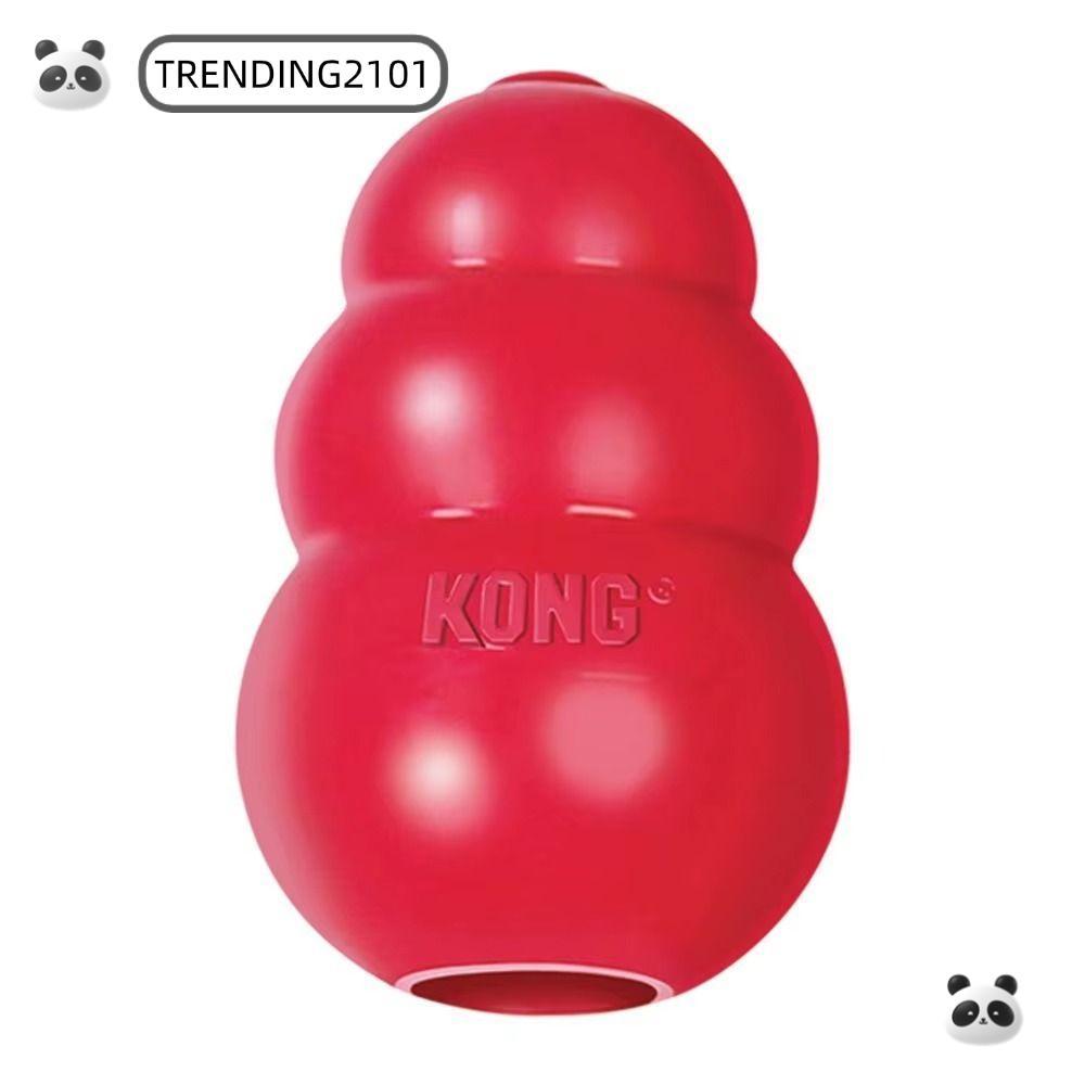 TRENDING Kong Đồ chơi cho chó, Khả năng điều trị cổ điển Đồ chơi chó con Kong, Cao su Erratic Bounce
