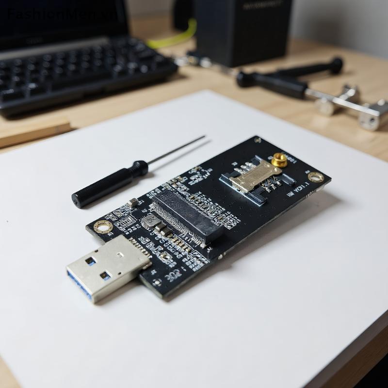 F & M 1 Bộ DW5821E M2-NGFF DW5811e DW5816E EM7455 L860-GL Thẻ Mở Rộng USB3.0 Cho Mô Đun 3G / 4G / 5G