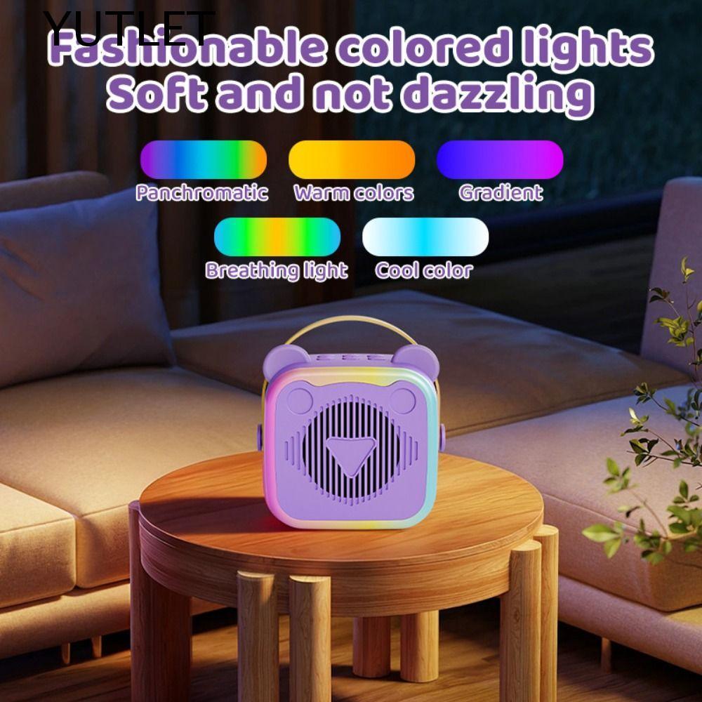Máy Karaoke Mini YUTLET, Âm Thanh Bluetooth Mini HIFI Surround, Tai Nghe 3.5 Mm Đa Năng Sạc USB Micr