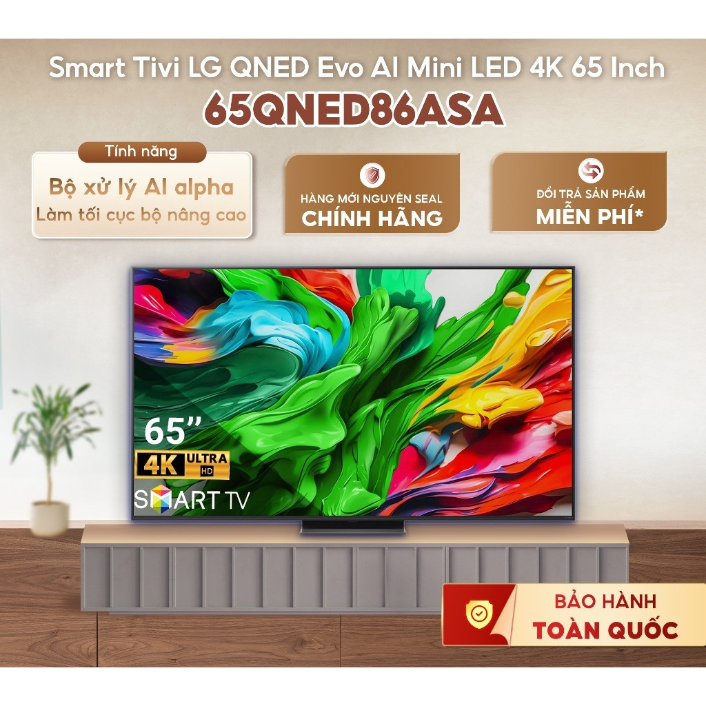 Smart Tivi LG QNED Evo AI Mini LED 4K 65 Inch 65QNED86ASA
