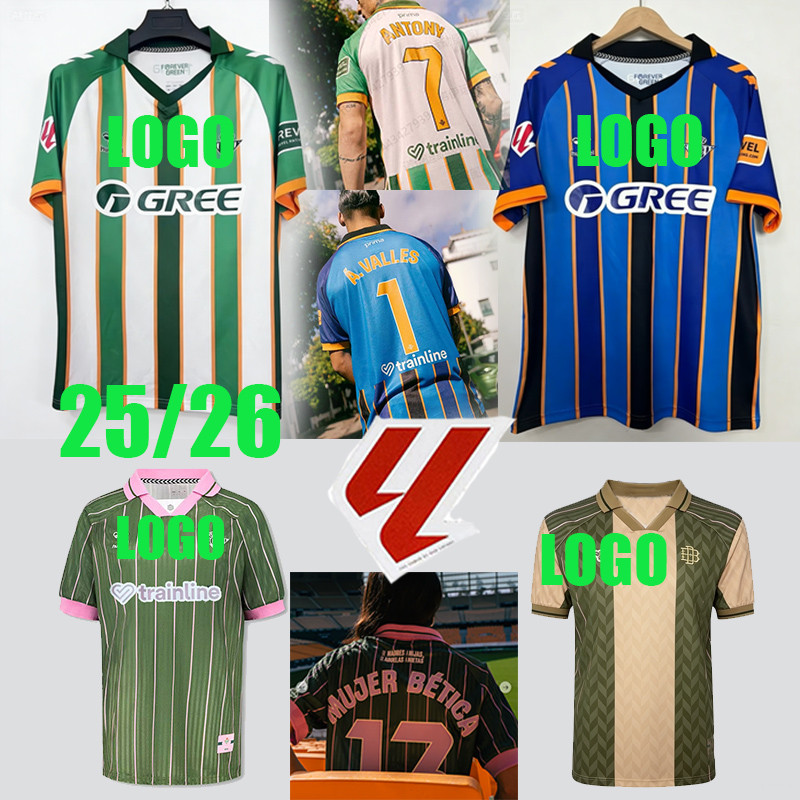 25 / 26 Áo thun ANTONY Vải bóng đá Betis-Real ISCO C.HERNANDEZ LOCELSO PAVLO FORNLS Áo thun bóng đá 